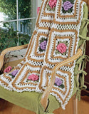 Cabbage Rose & Ripples Afghan Set Crochet Pattern - Maggie's Crochet