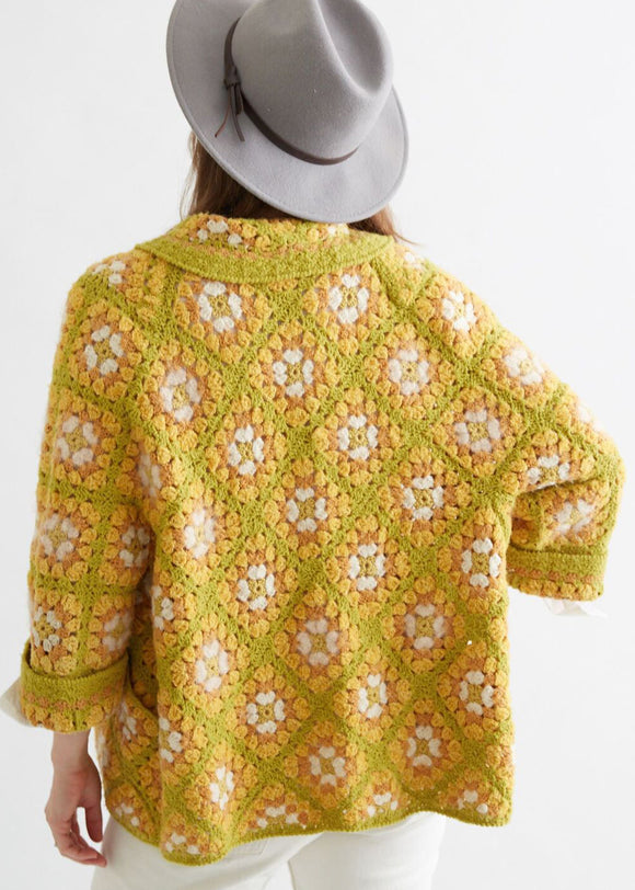 Crochet Granny Square Cardigan Pattern - Maggie's Crochet