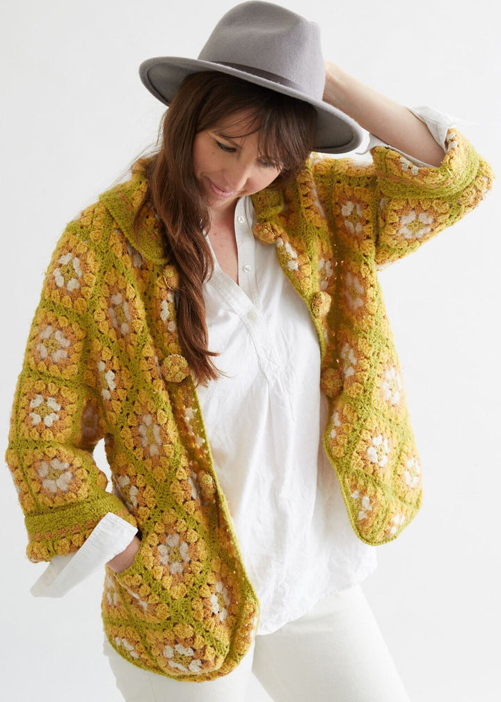 Crochet Granny Square Cardigan Pattern - Maggie's Crochet