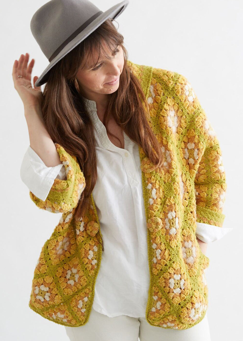 Crochet Granny Square Cardigan Pattern - Maggie's Crochet
