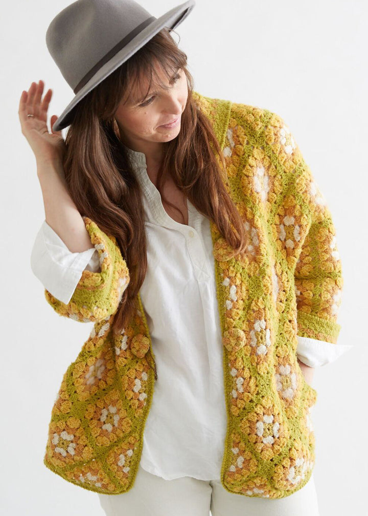 Crochet Granny Square Cardigan Pattern - Maggie's Crochet