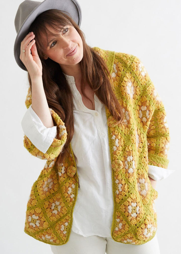 Crochet Granny Square Cardigan Pattern - Maggie's Crochet