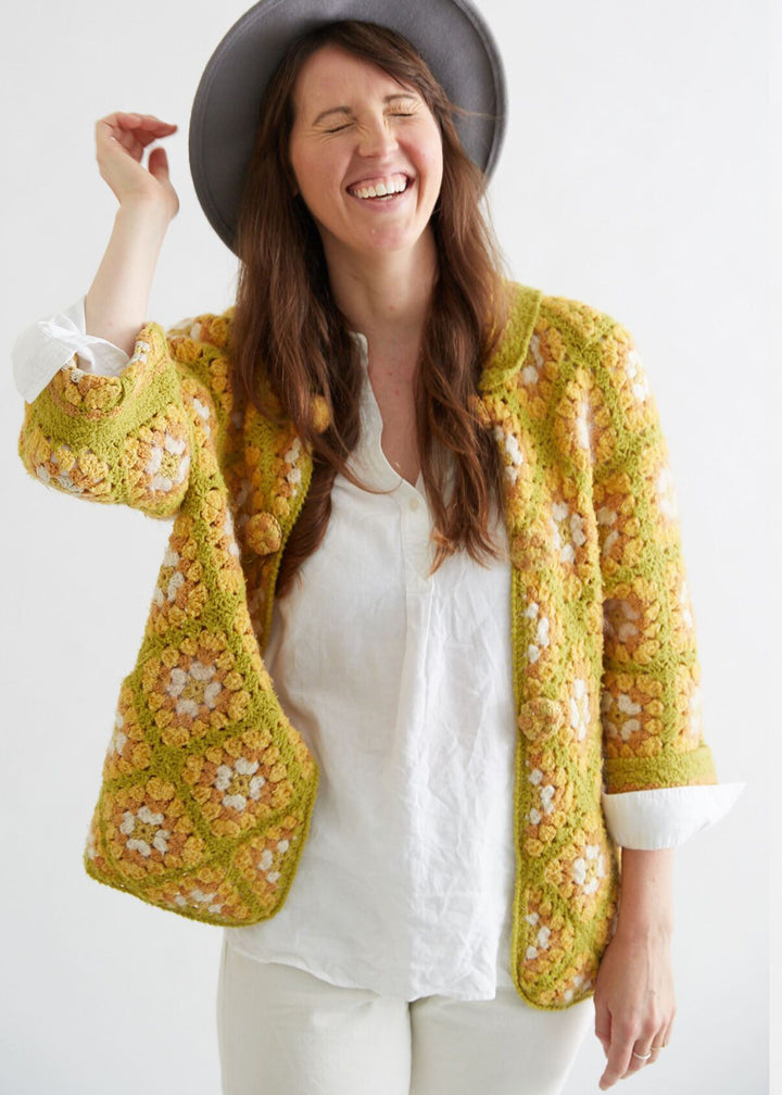 Crochet Granny Square Cardigan Pattern - Maggie's Crochet