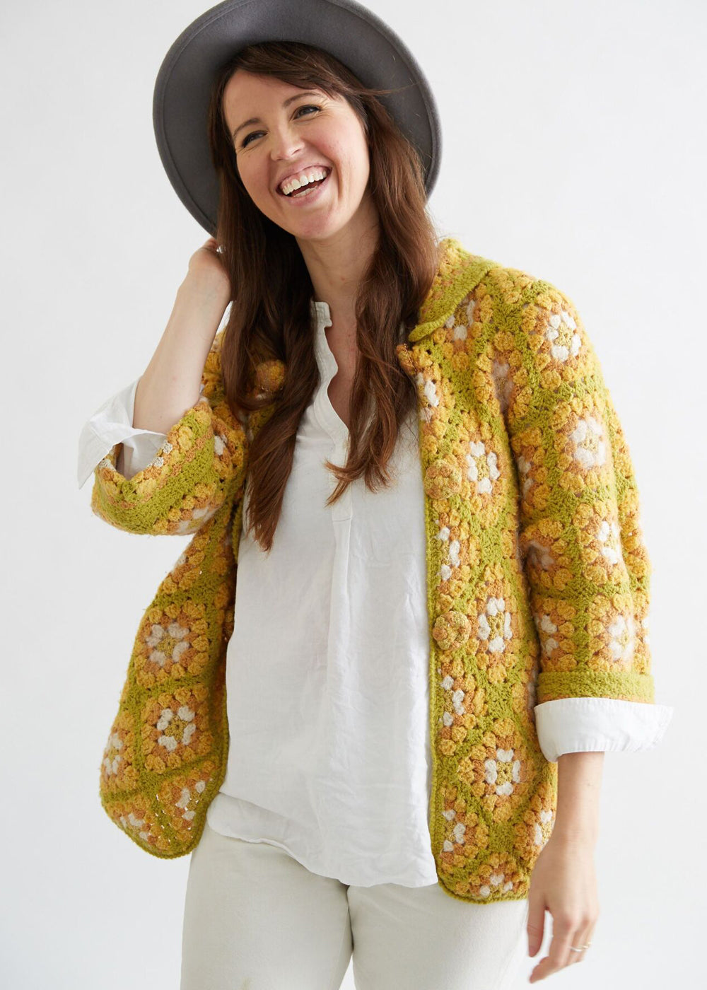Crochet Granny Square Cardigan Pattern - Maggie's Crochet