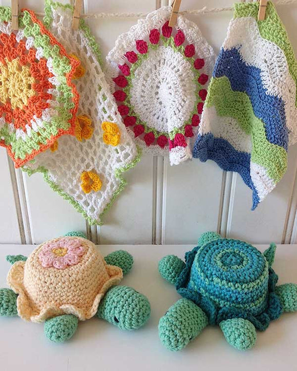 Baby Washcloths and Rattles Crochet Pattern Maggie's Crochet