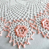 Peach Rosewhirl Doily Crochet Pattern - Maggie's Crochet