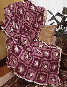 Loop Flower Square Afghan Crochet Pattern - Maggie's Crochet