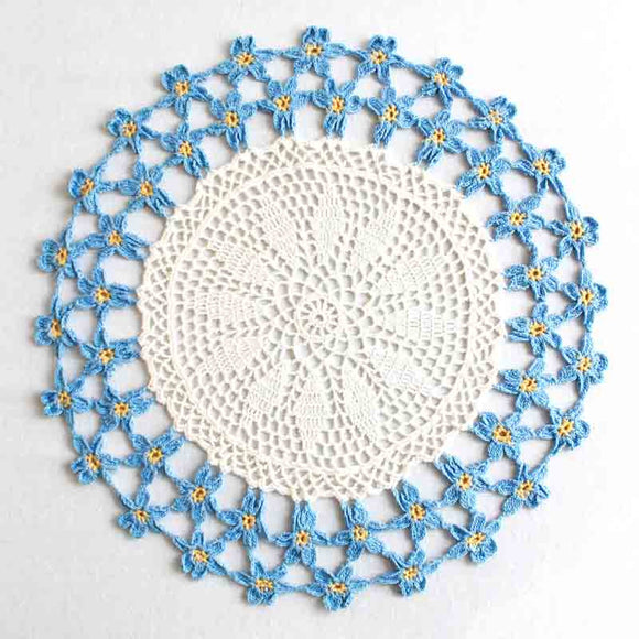 Forget-Me-Not Doily Crochet Pattern - Maggie's Crochet