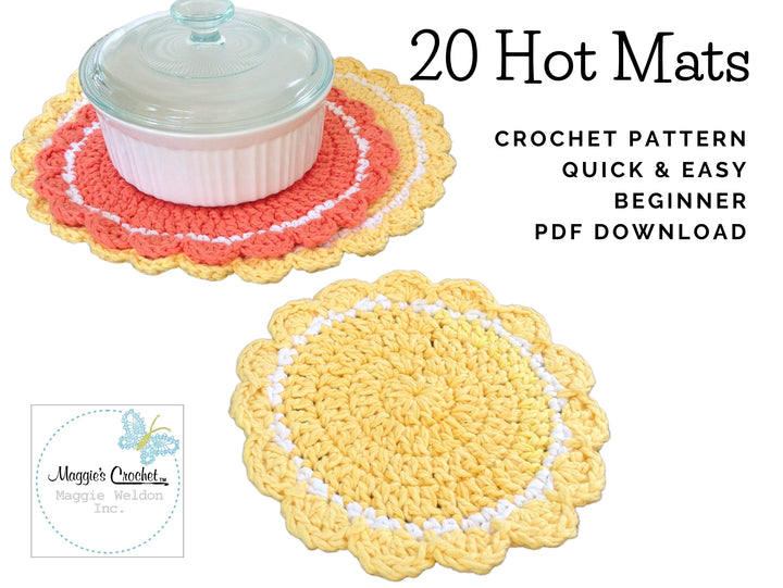 20 Hot Pad Crochet Patterns