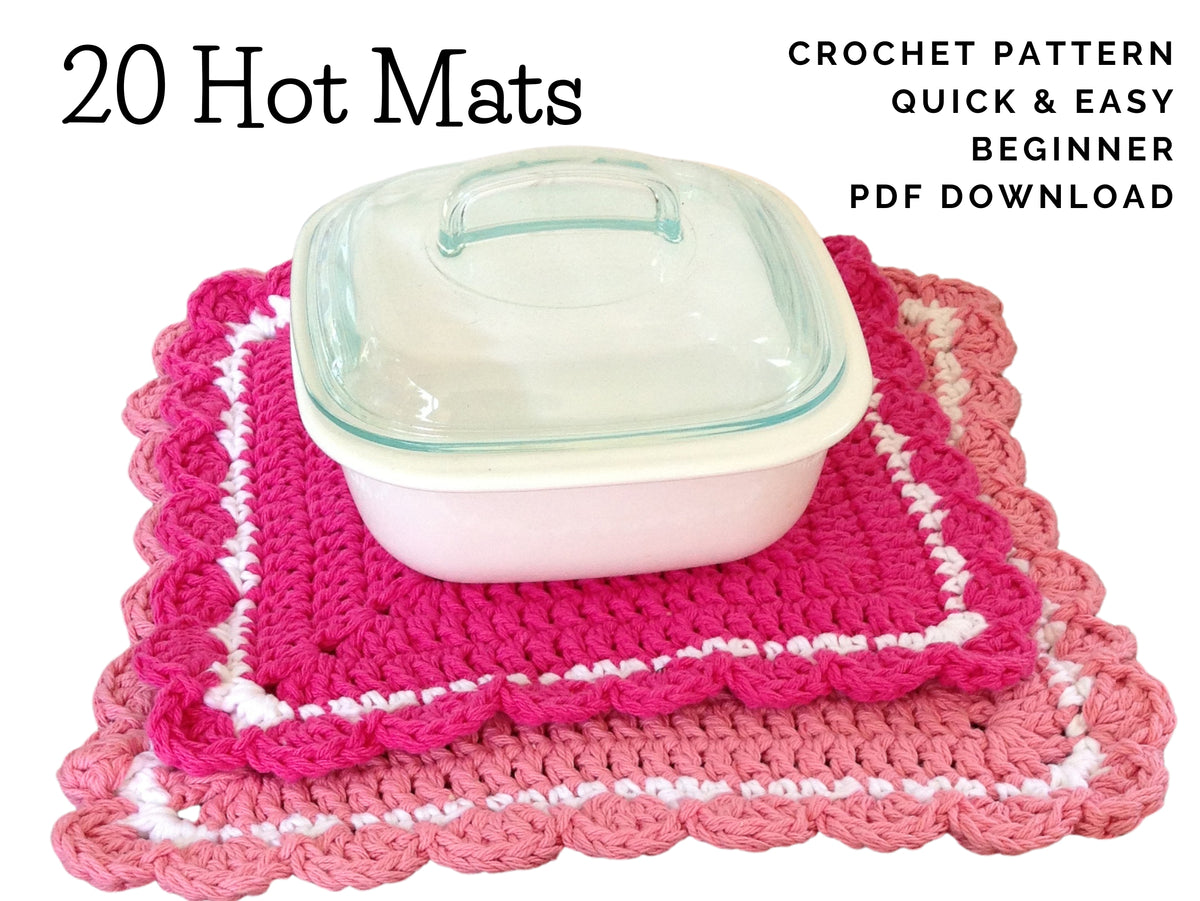 20 Hot Pad Crochet Patterns Maggie's Crochet