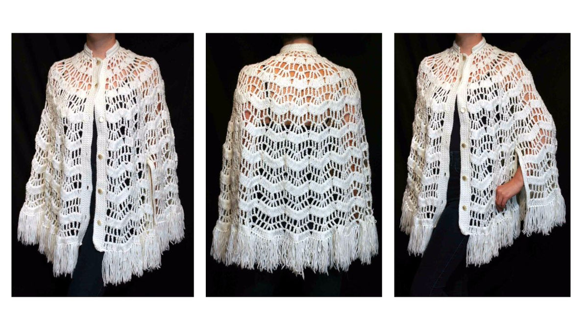 Lacy Ripple Cape Crochet Pattern – Maggie's Crochet