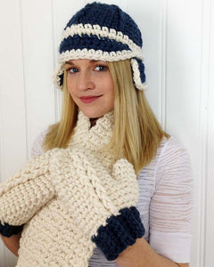 Chunky Cabled Set Crochet Pattern - Maggie's Crochet