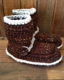 Boots 'n Booties Crochet Slipper Patterns for All Sizes - Maggie's Crochet