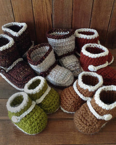 Boots 'n Booties Crochet Slipper Patterns for All Sizes - Maggie's Crochet