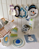 Winter Dishcloth Set Crochet Pattern - Maggie's Crochet