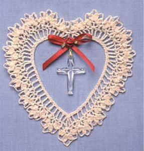 Cross Heart Suncatcher Crochet Pattern - Maggie's Crochet