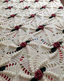 Pinwheel Rose Afghan Crochet Pattern - Maggie's Crochet