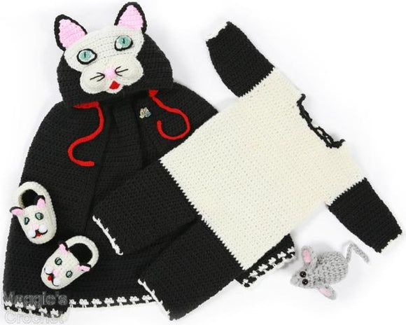 Cat Cape and Romper Set Crochet Pattern - Maggie's Crochet