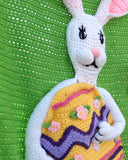 Easter Bunny Afghan, Pillow and Wall Hanging Crochet Pattern - Maggie's Crochet