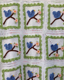 Bluebird Afghan And Pillow Set Crochet Pattern - Maggie's Crochet