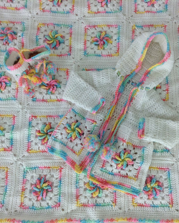 Pinwheel Baby Layette Crochet Pattern - Maggie's Crochet