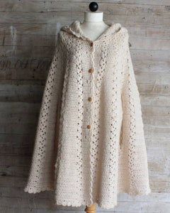 Long Hooded Cape Crochet Pattern - Maggie's Crochet
