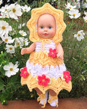 Little Miss Sunshine for 15" Dolls Crochet Pattern - Maggie's Crochet
