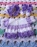 Victorian Ripple Baby Layette Crochet Pattern - Maggie's Crochet