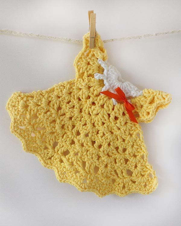 Orange Dishcloth Set Crochet Pattern– Maggie's Crochet