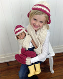 Chunky Cabled Set Crochet Pattern - Maggie's Crochet