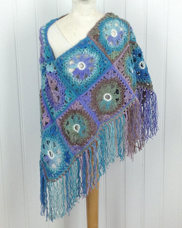 Lacy Floral Poncho Crochet Pattern - Maggie's Crochet