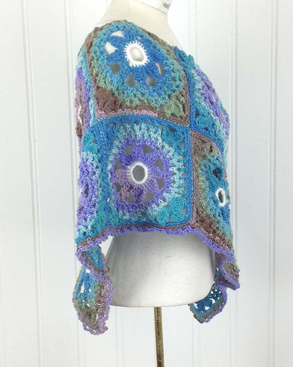 Lacy Floral Poncho Crochet Pattern - Maggie's Crochet